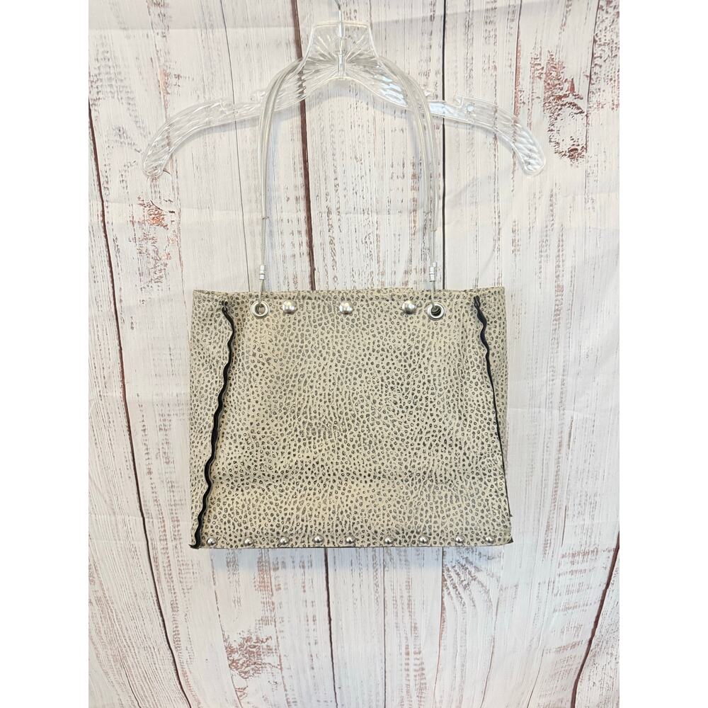 Hardwear by Renee -  Animal Print Industrial Tote Bag Cable Handle Studded
